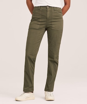 Pantalon extensible lavé après confection pour femmes, Denver Hayes