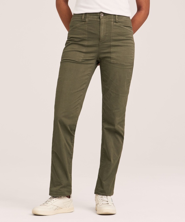 Pantalon extensible lavé après confection pour femmes, Denver Hayes