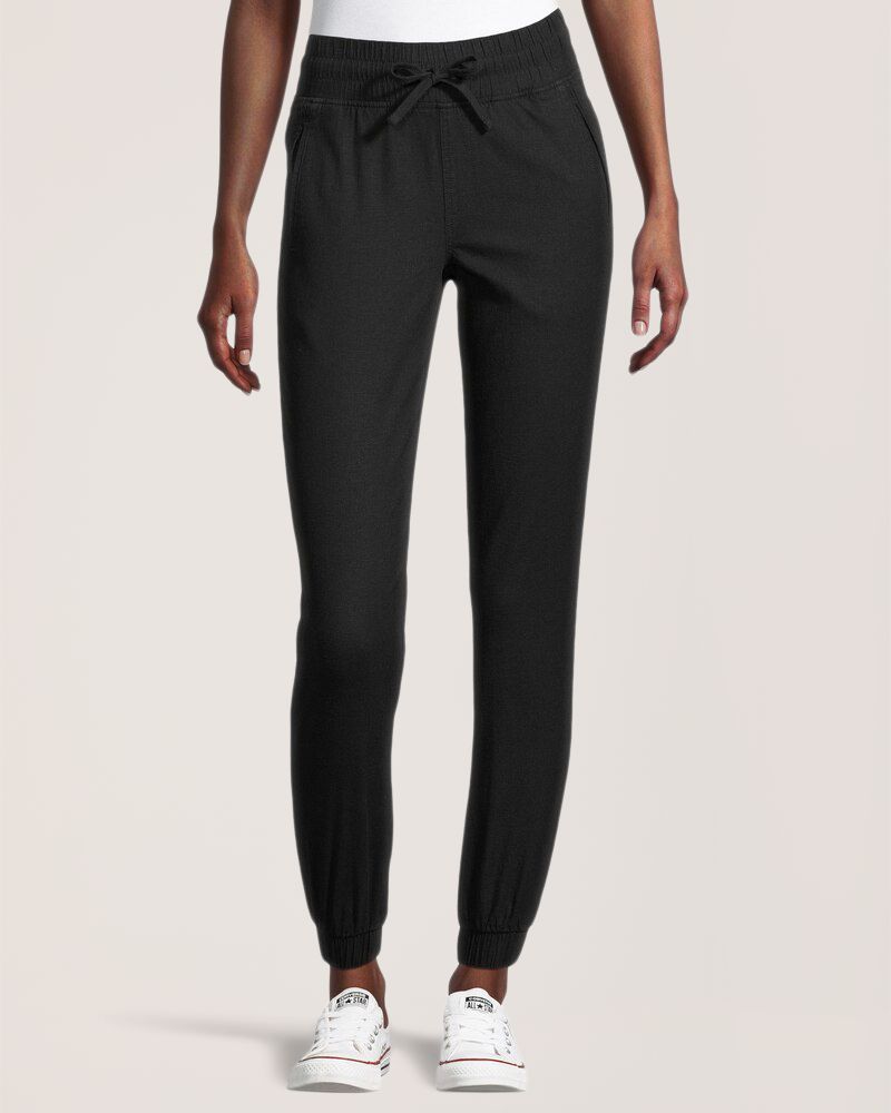 Pantalon de jogging à enfiler en lin pour femmes, Denver Hayes