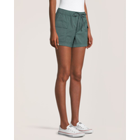 Short à enfiler lavé après confection pour femmes, Denver Hayes Front_Three_Fourths_Angled_Right