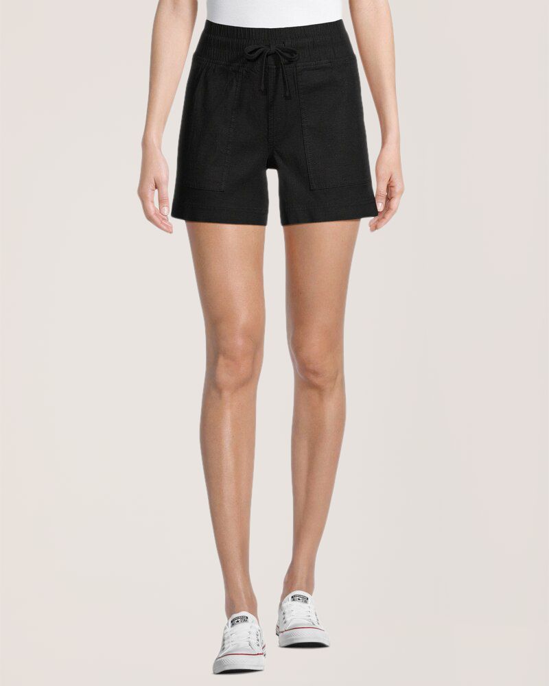 Short en lin pour femmes, Denver Hayes