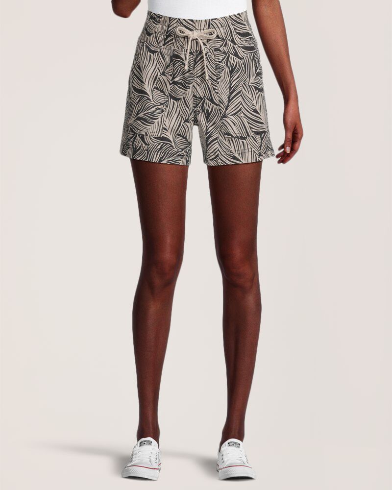 Short imprimé en lin pour femmes, Denver Hayes