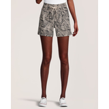 Short imprimé en lin pour femmes, Denver Hayes Front_Flat