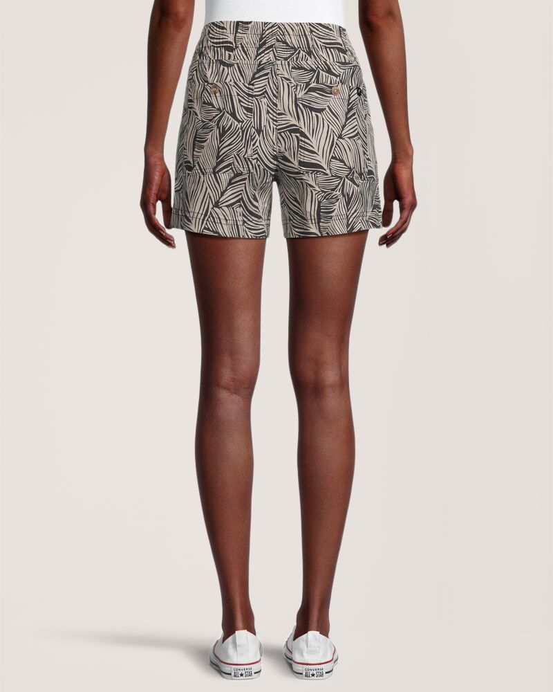 Short imprimé en lin pour femmes, Denver Hayes