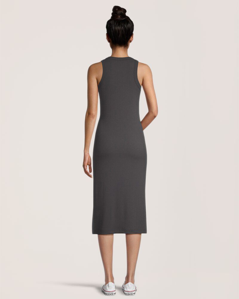 Robe mi-longue ajustée en tricot pour femmes, FarWest