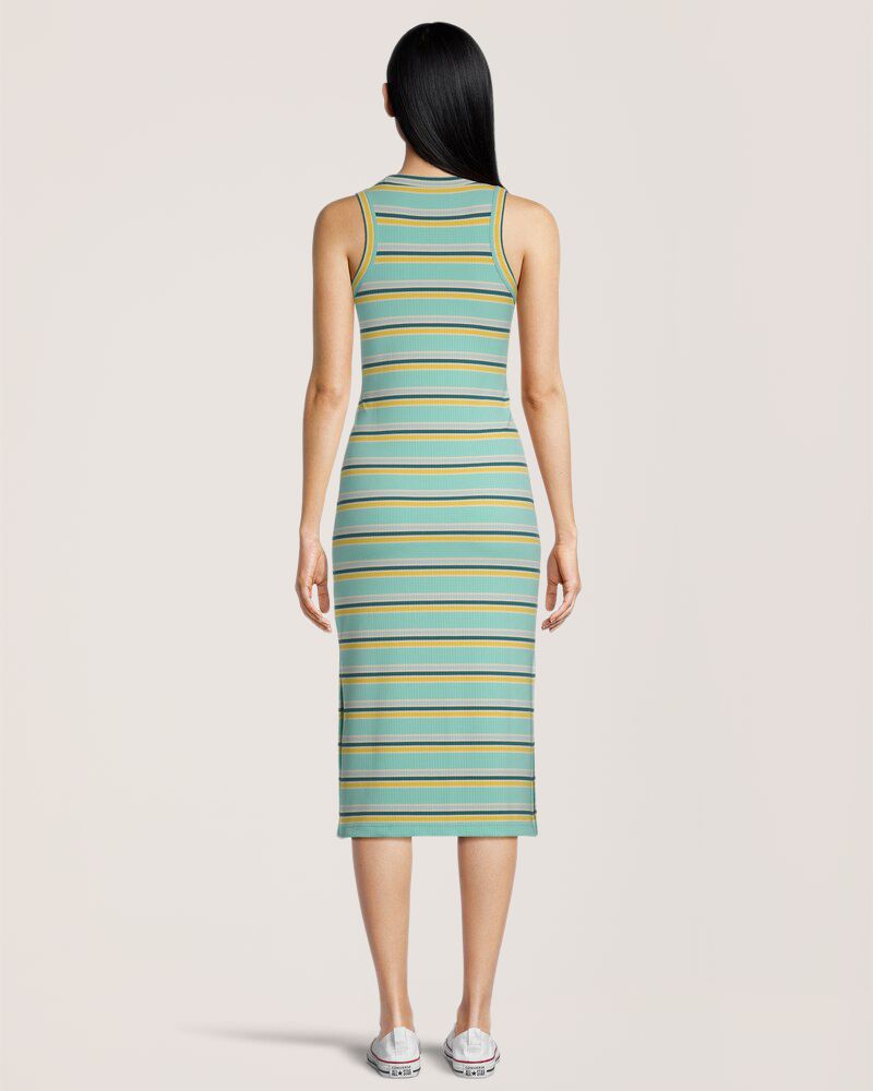 FarWest Women's Fitted Knit Midi Dress