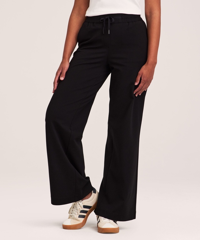 Pantalon facile à enfiler à jambe large de pleine longueur pour femmes, Denver Hayes
