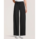 Denver Hayes Women's Easy Knit Wide Leg Full Length Pant Front_Flat