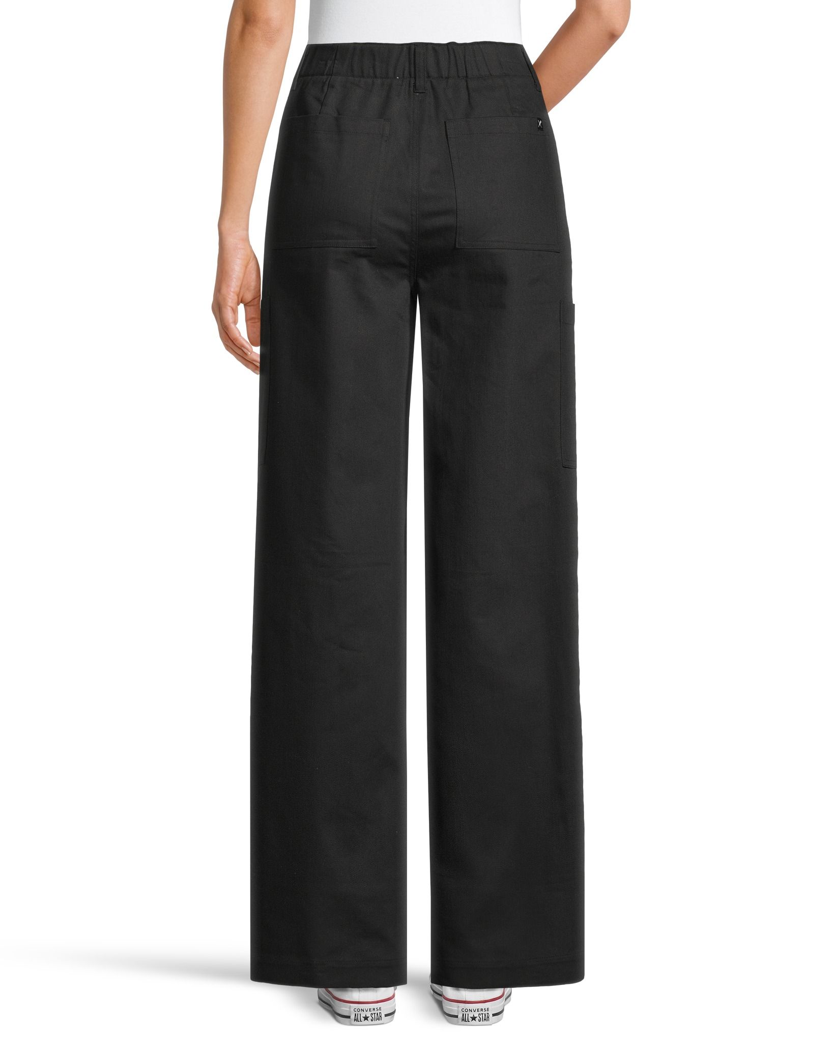 Pantalon flammé avec poches à jambe large pour femmes, Denver Hayes