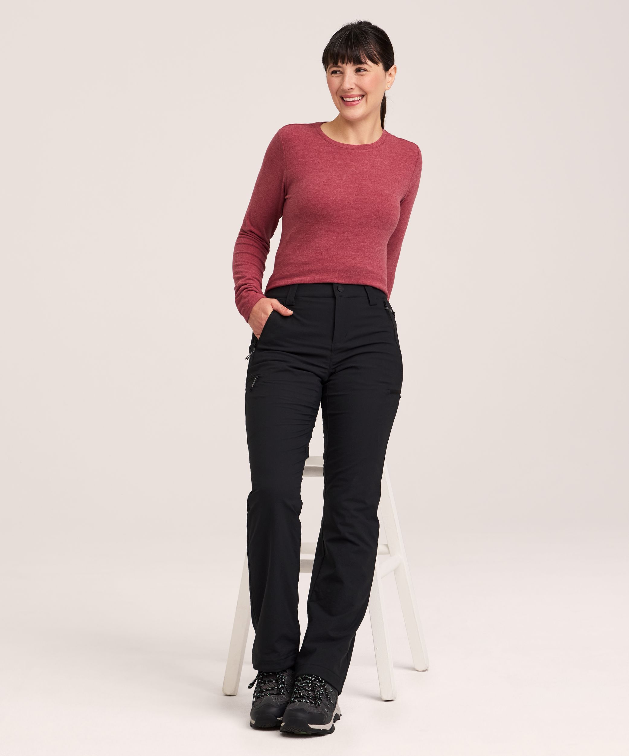 WindRiver Women’s T-Max Heat Fleece Lined HD1 Water Repellent 4-Way Stretch Pants