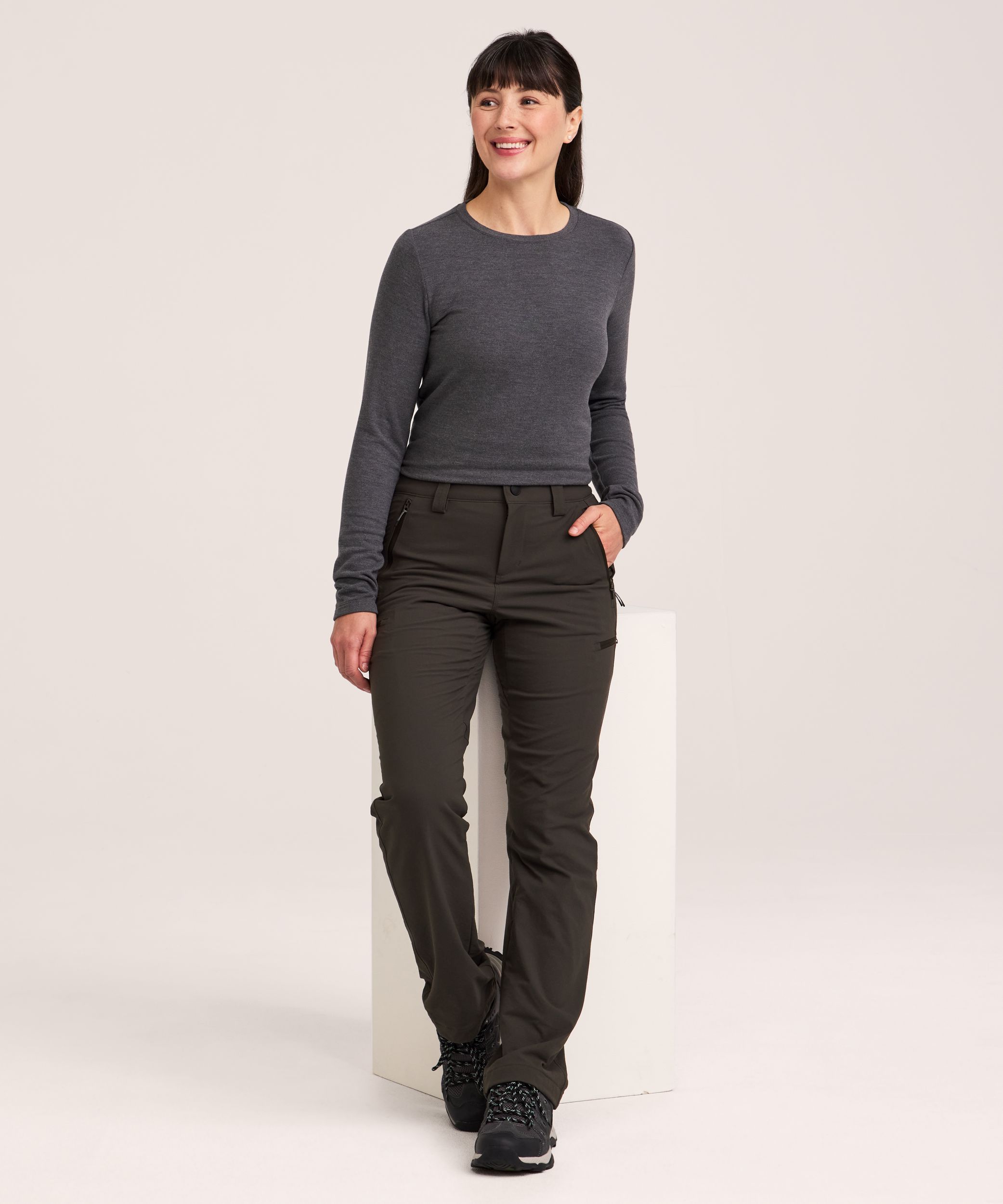 Pantalon T-Max Heat pour femme, doublé polaire HD1, déperlant et extensible dans les 4 sens, WindRiver