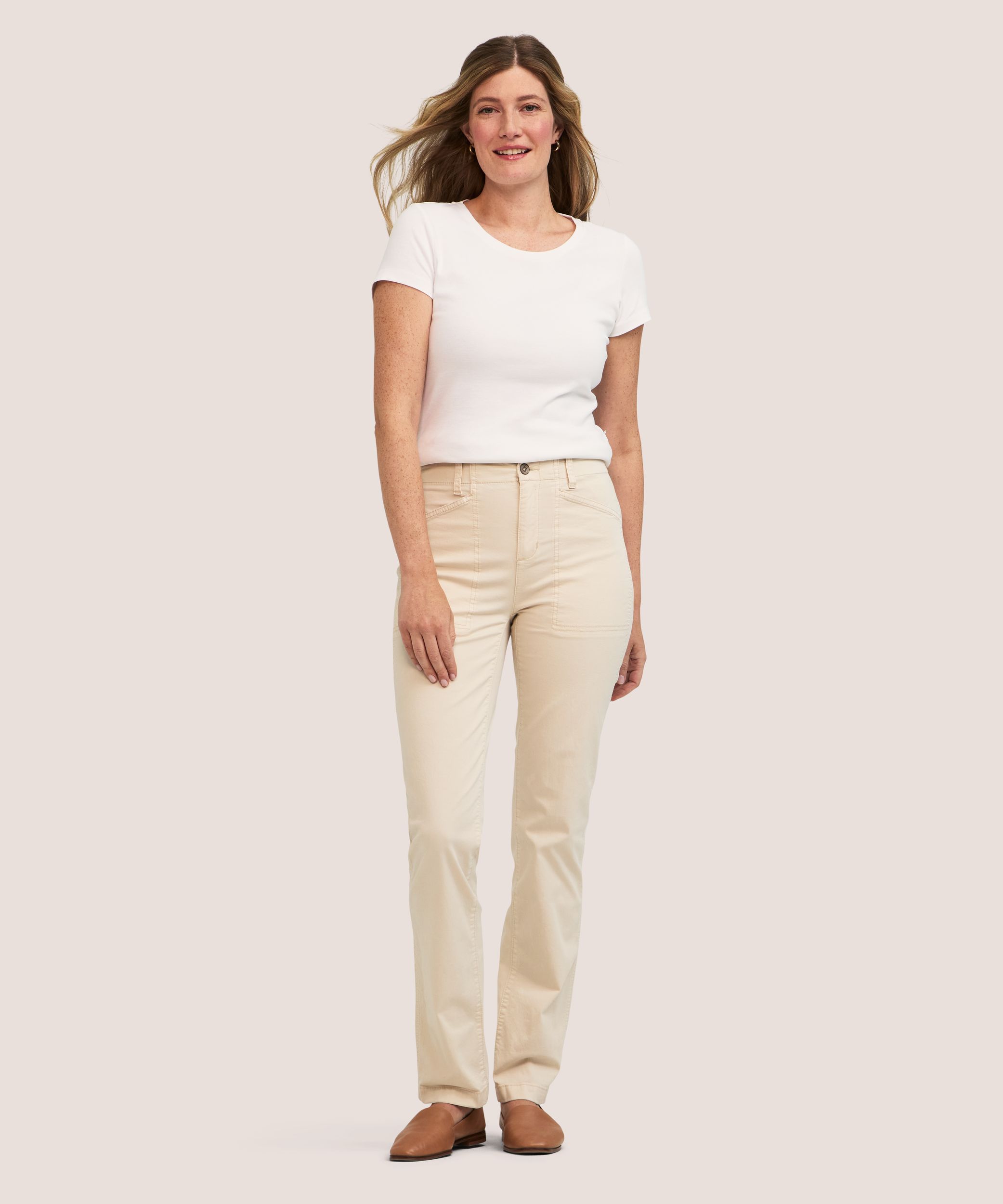 Denver Hayes Women's Garment Wash Stretch Pants