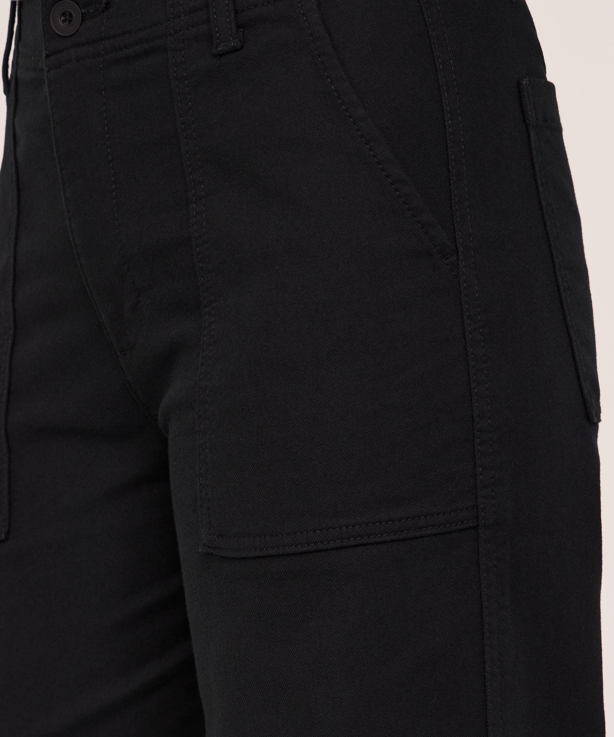 Pantalon en sergé extensible à jambe large pour femmes, Denver Hayes
