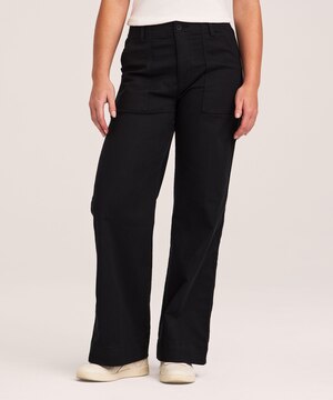 Denver Hayes Women's Wide Leg Stretch Twill Pants