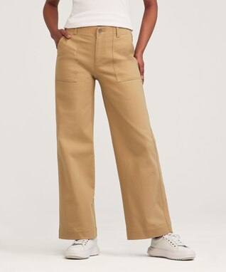 Denver Hayes Women's Wide Leg Stretch Twill Pant