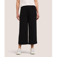 Pantalon court à enfiler à jambe large pour femmes, Denver Hayes Front_Flat