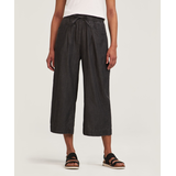 Denver Hayes Women's Pull On Wide Leg Tencel Crop Pant Front_Flat