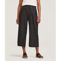 Denver Hayes Women's Pull On Wide Leg Tencel Crop Pant Front_Flat
