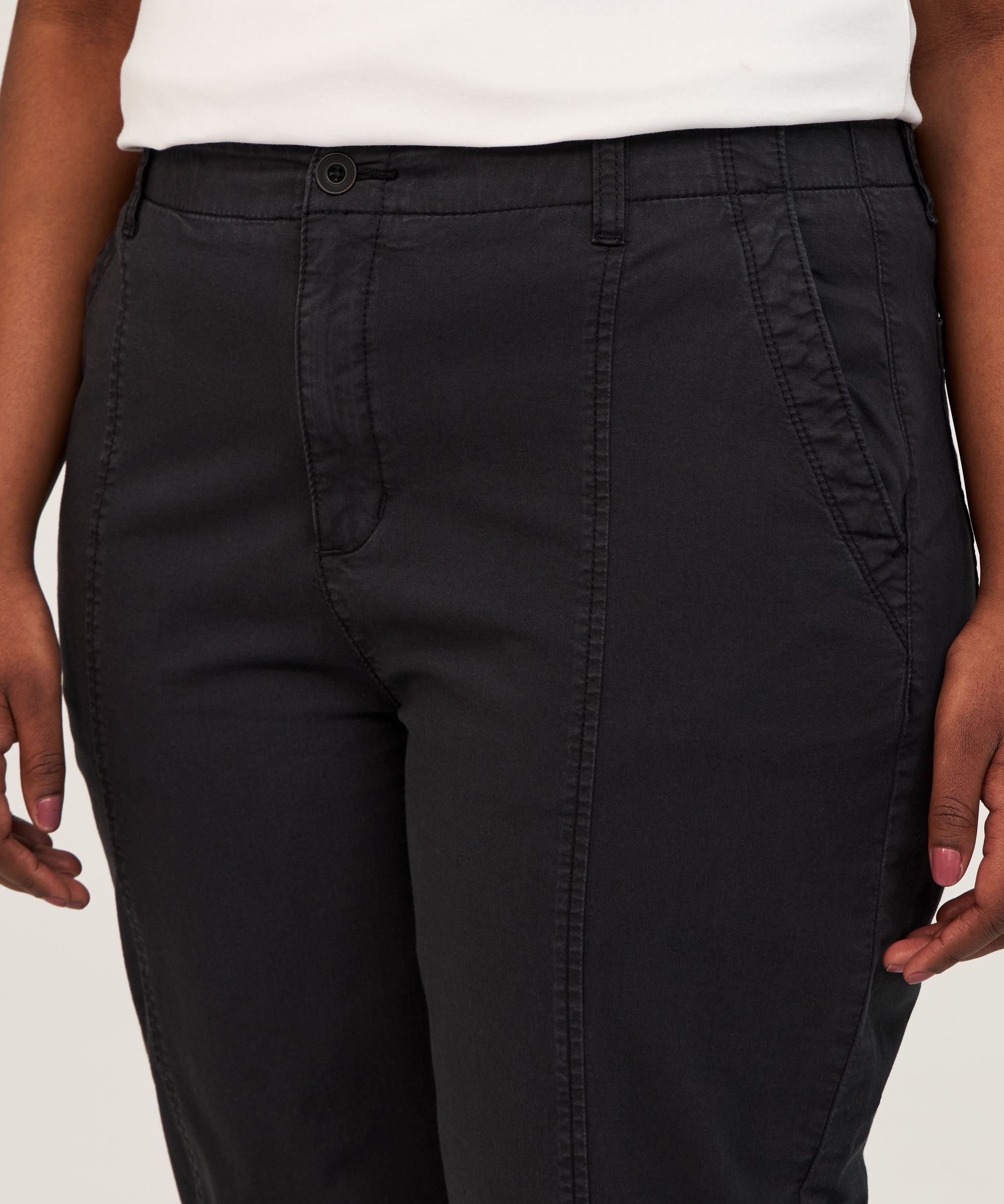 Pantalon court lavé après confection pour femmes, Denver Hayes
