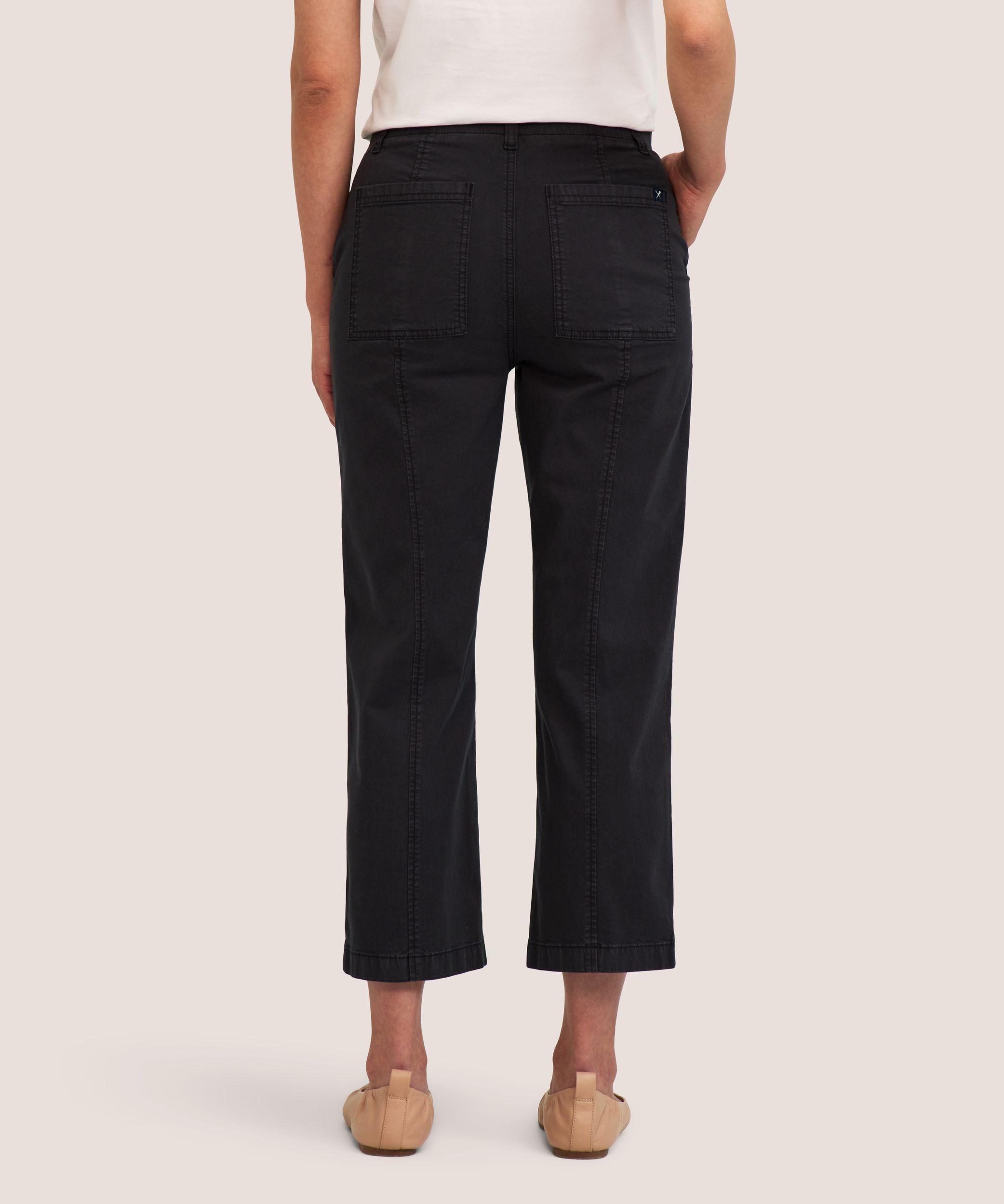 Pantalon court lavé après confection pour femmes, Denver Hayes