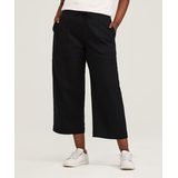 Denver Hayes Women's Linen Crop Pants Front_Flat