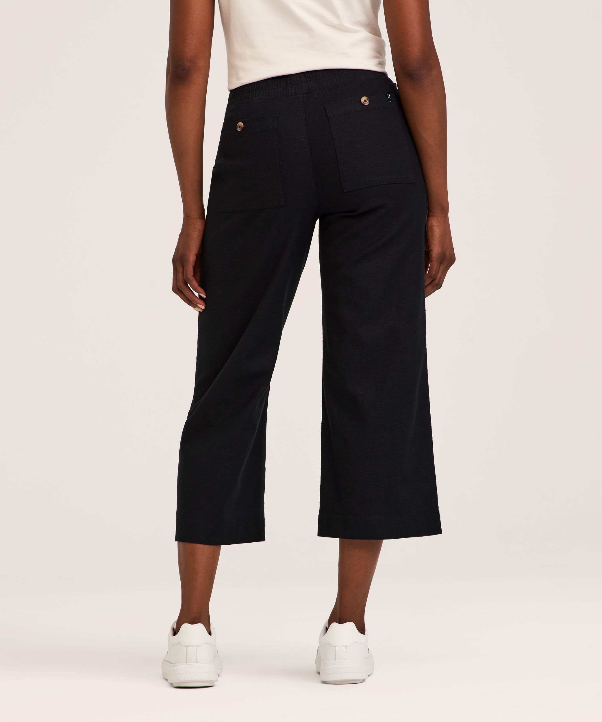 Pantalon court en lin pour femmes, Denver Hayes