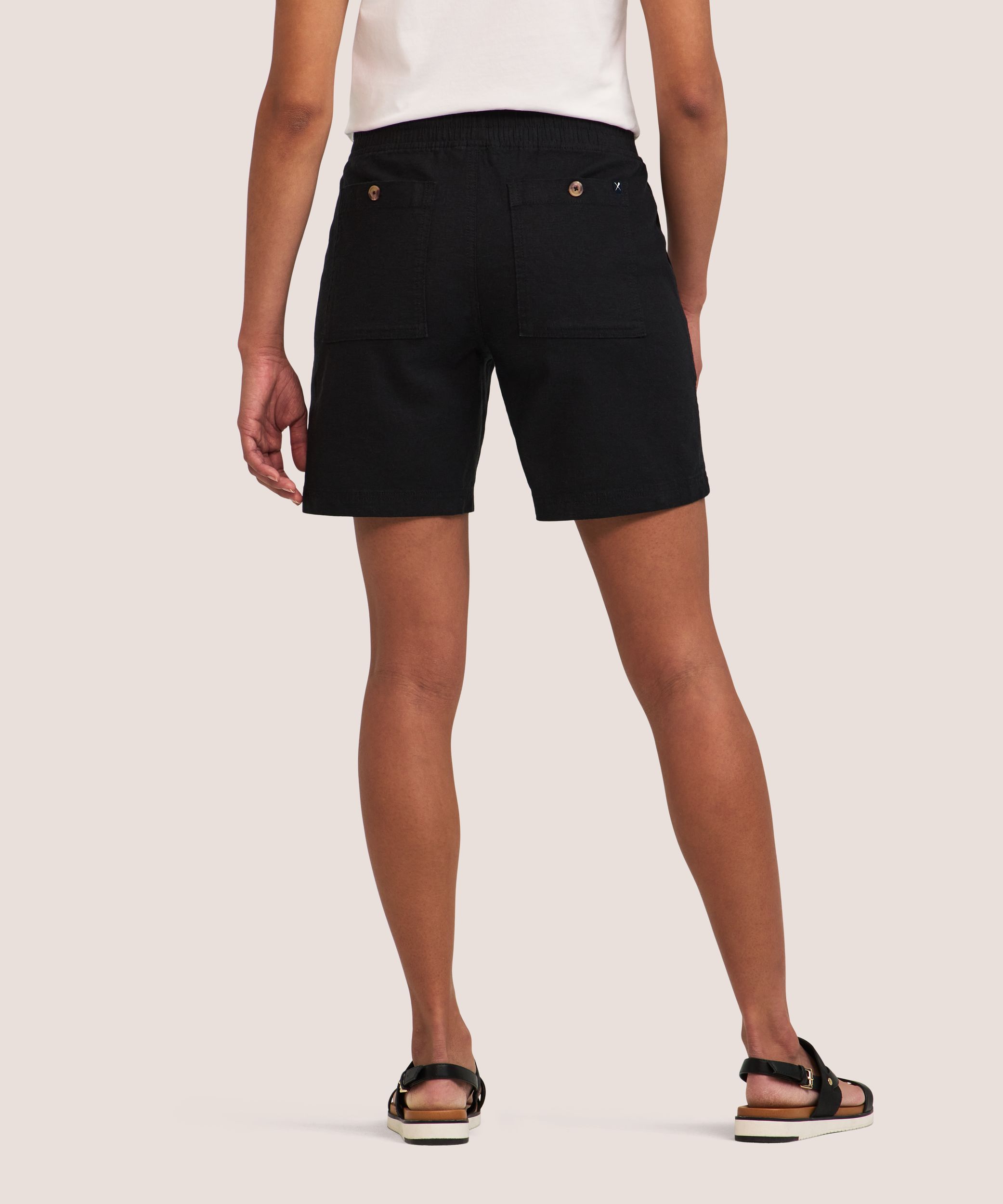 Short en lin pour femmes, Denver Hayes