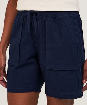 Short en lin pour femmes, Denver Hayes