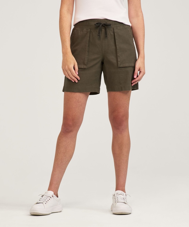 Short en lin pour femmes, Denver Hayes
