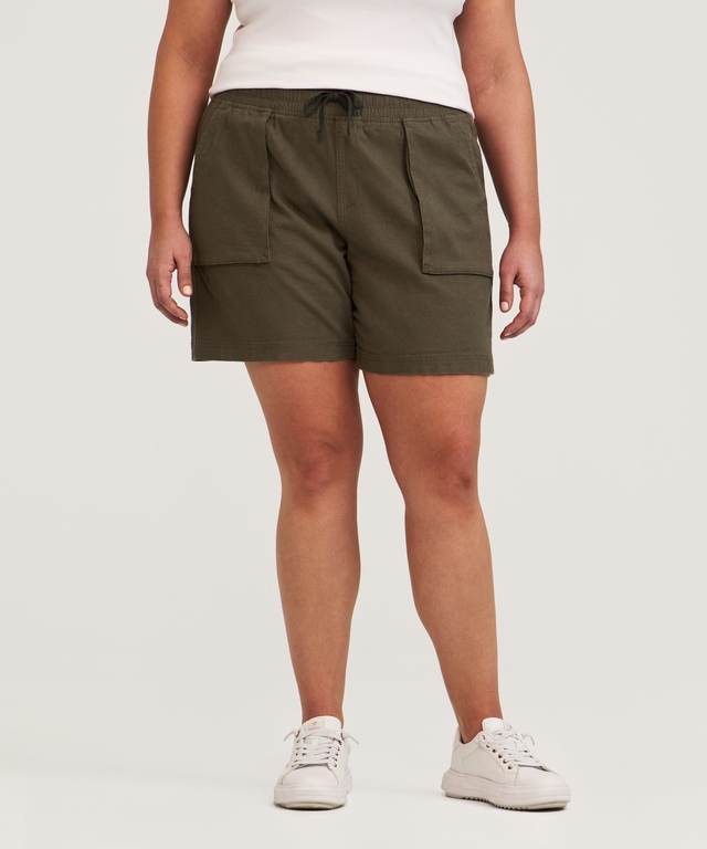 Short en lin pour femmes, Denver Hayes