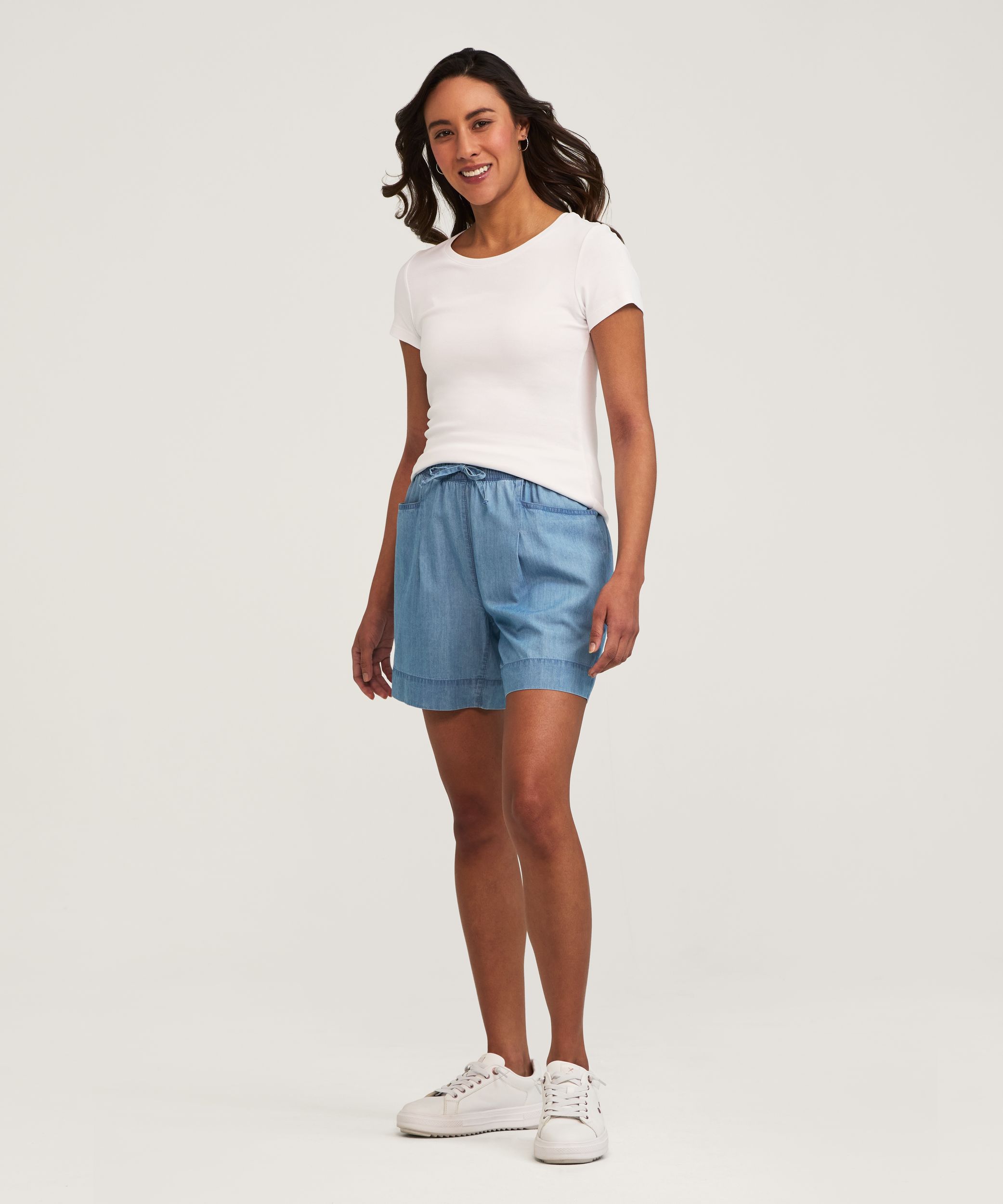 Short en Tencel à enfiler pour femmes, Denver Hayes
