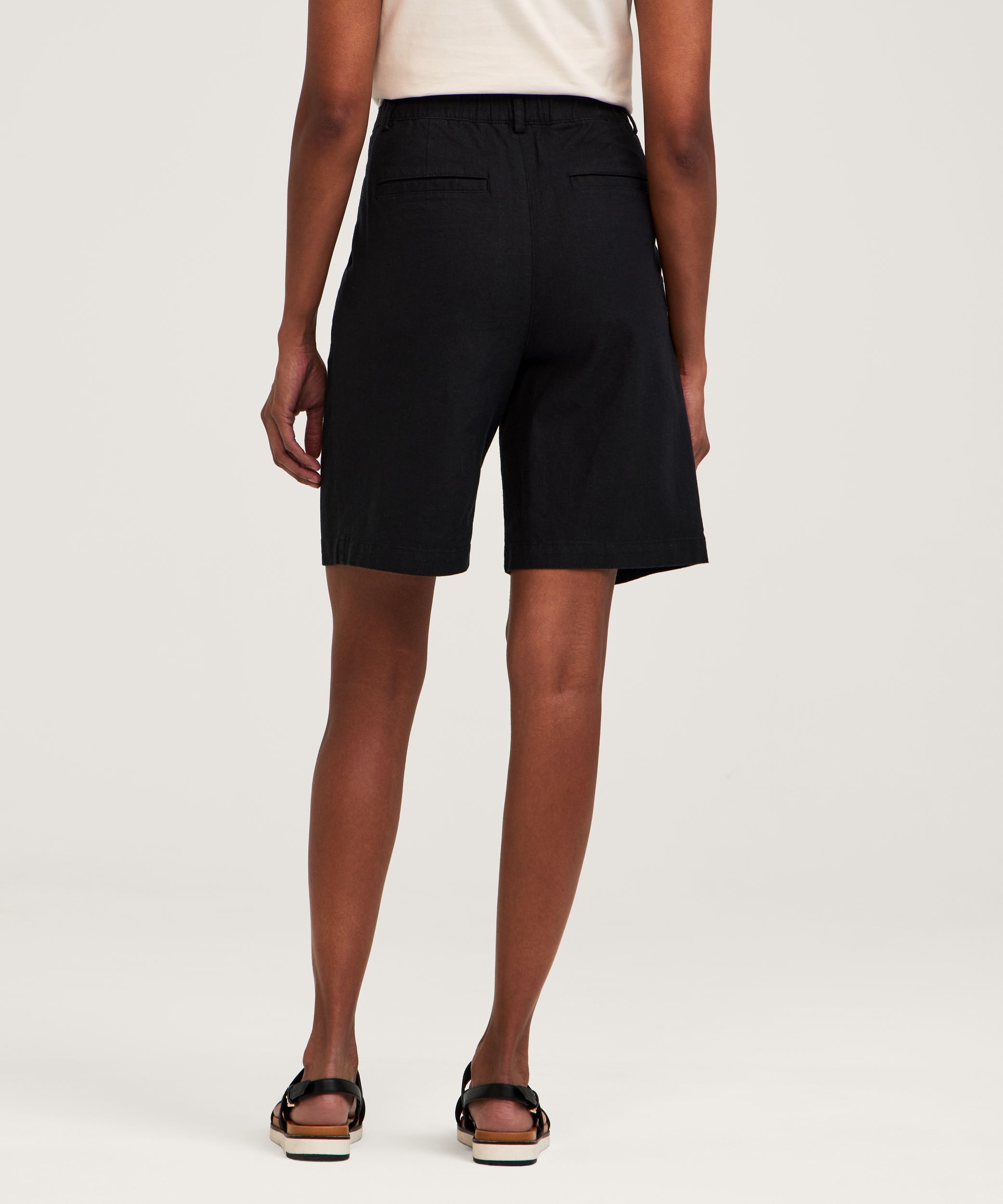 Bermuda en lin plissé pour femmes, Denver Hayes