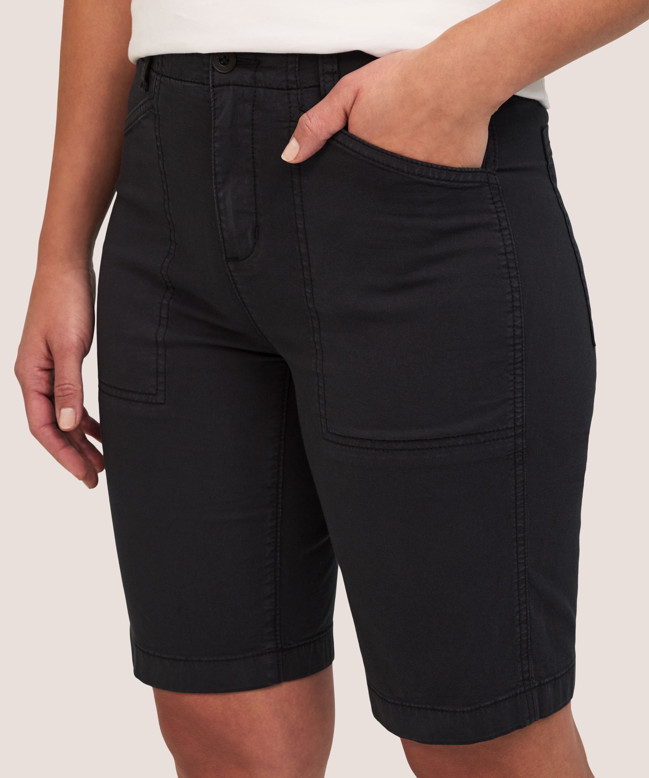 Bermuda lavé après confection pour femmes, Denver Hayes