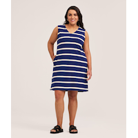 Denver Hayes Women's V Neck Knit with Pockets Dress