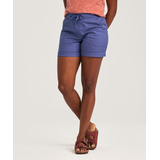Short à enfiler en toile extensible pour femmes, FarWest Front_Flat