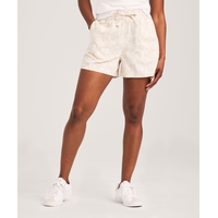 FarWest Women's Pull On Printed Linen Blend Shorts