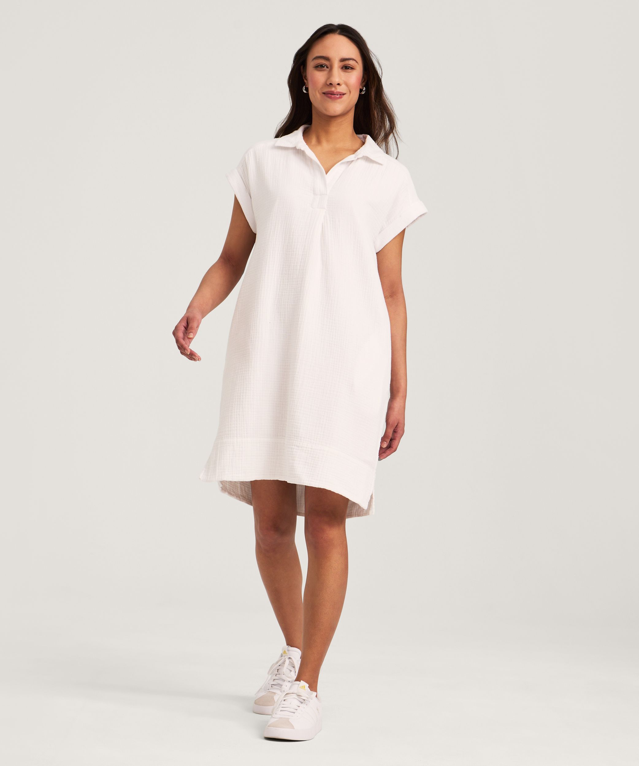 Denver Hayes Women's Double Gauze Pop Over Dress