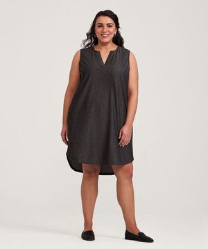 Robe sans manches en Tencel pour femmes, Denver Hayes