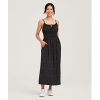 Denver Hayes Women's Waist Defined EcoVero  Midi Dress Front_Flat