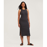 FarWest Women's Rib Knit Body Con Dress Front_Flat
