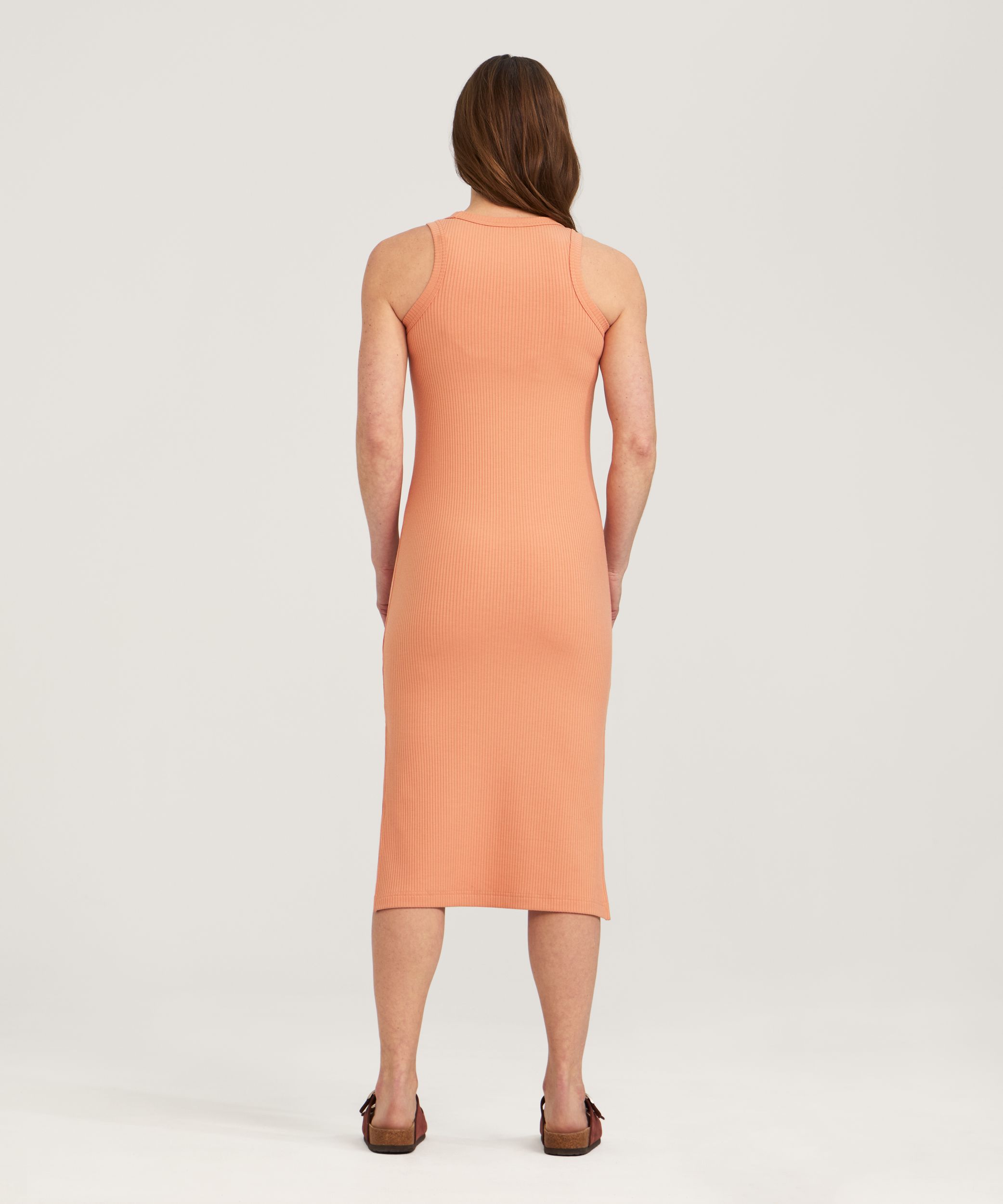 Robe ajustée en tricot côtelé pour femmes, FarWest