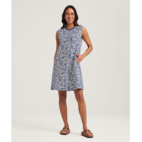 Robe t-shirt style débardeur en tricot pour femmes, FarWest Front_Flat