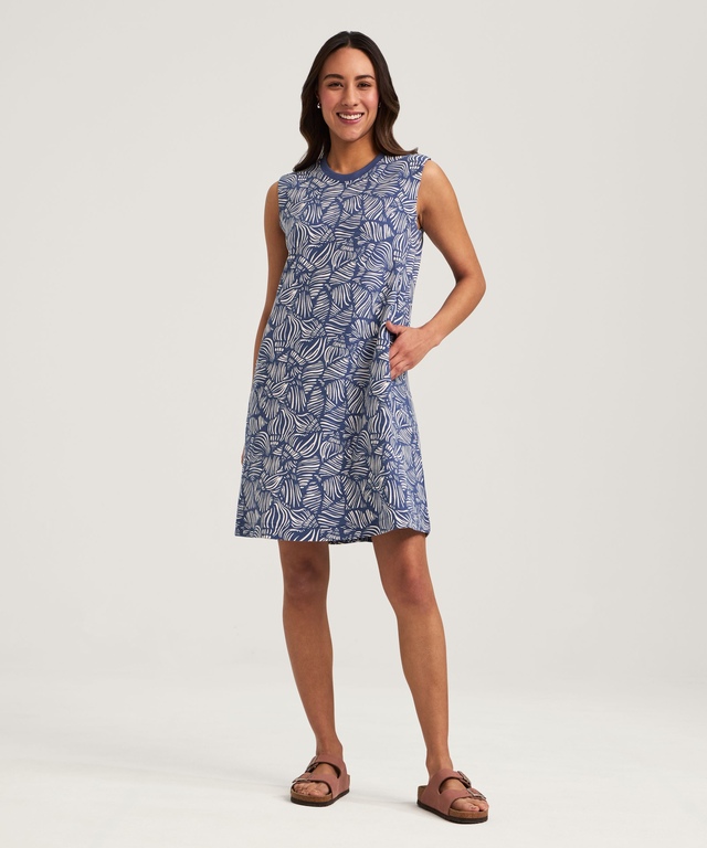 Robe t-shirt style débardeur en tricot pour femmes, FarWest