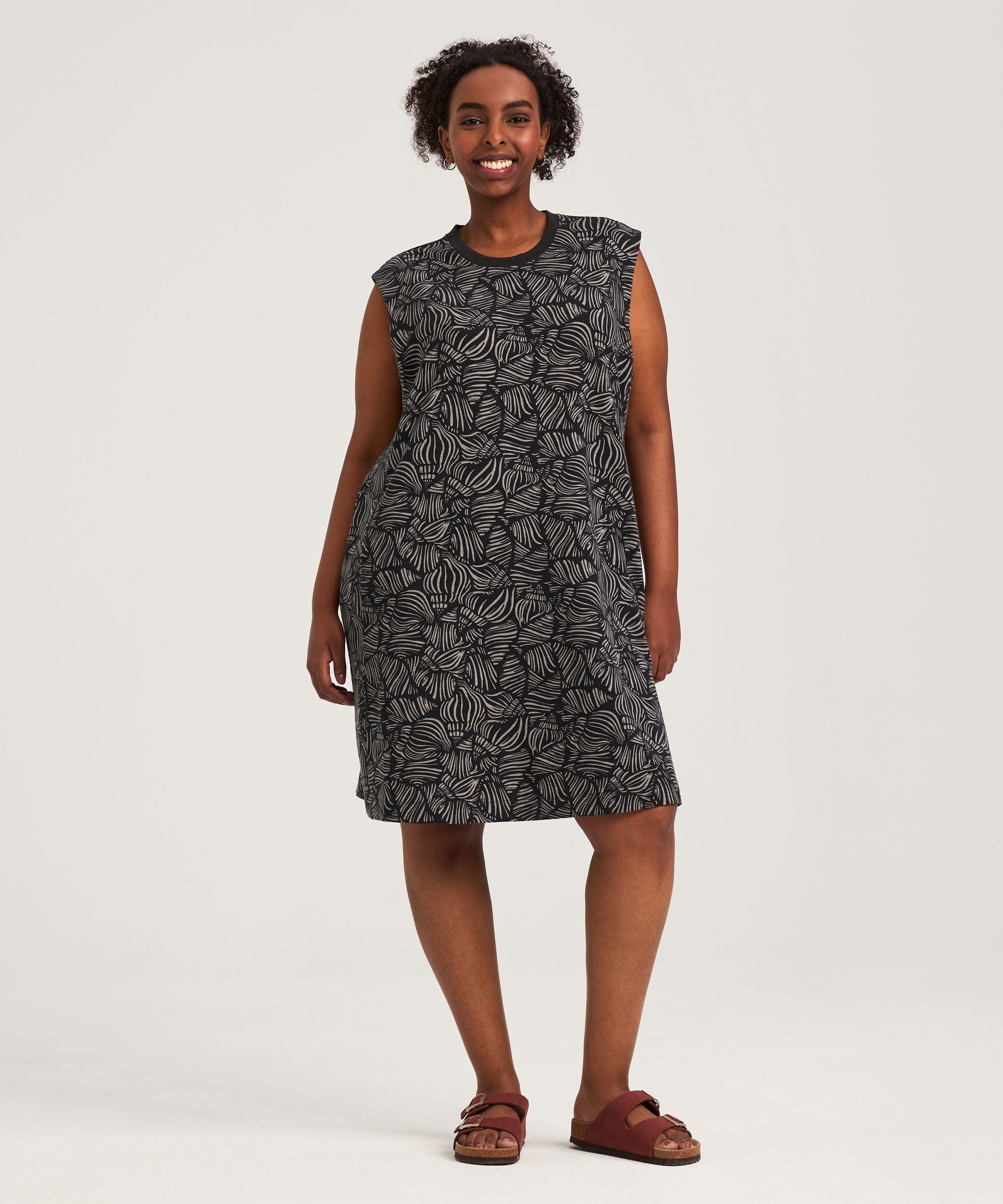 Robe t-shirt style débardeur en tricot pour femmes, FarWest