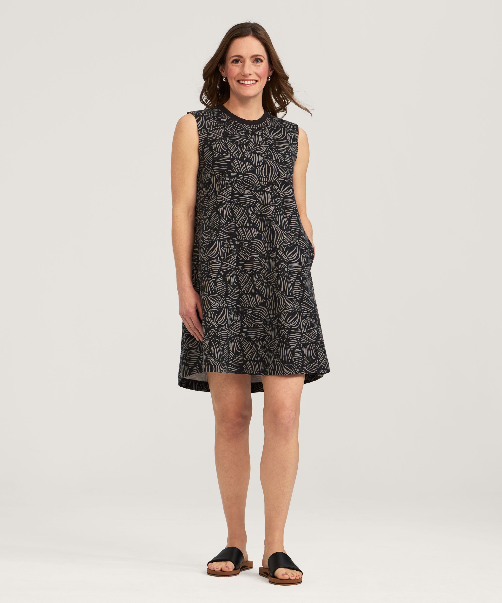 Robe t-shirt style débardeur en tricot pour femmes, FarWest