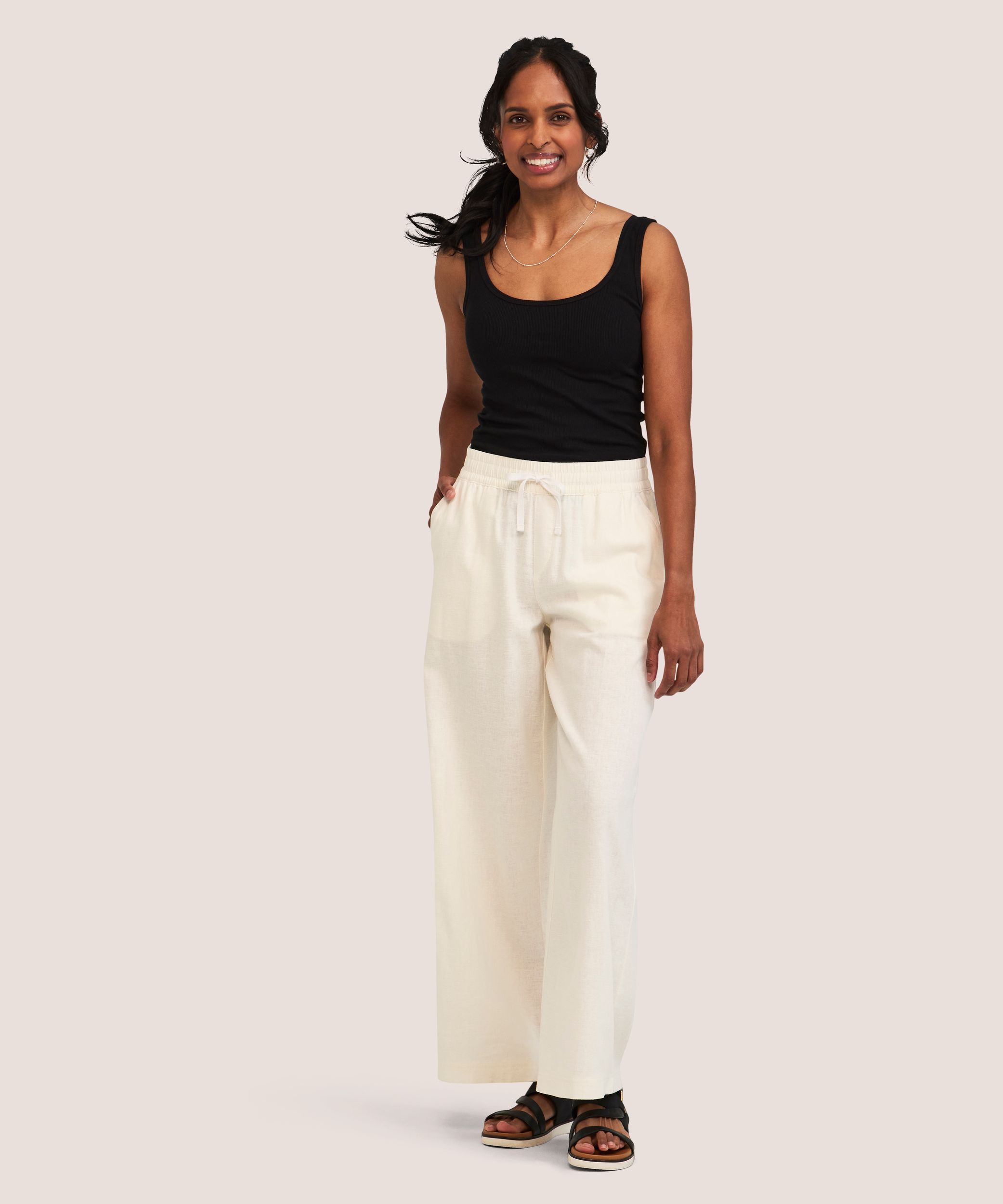 Pantalon en lin pour femmes, Denver Hayes