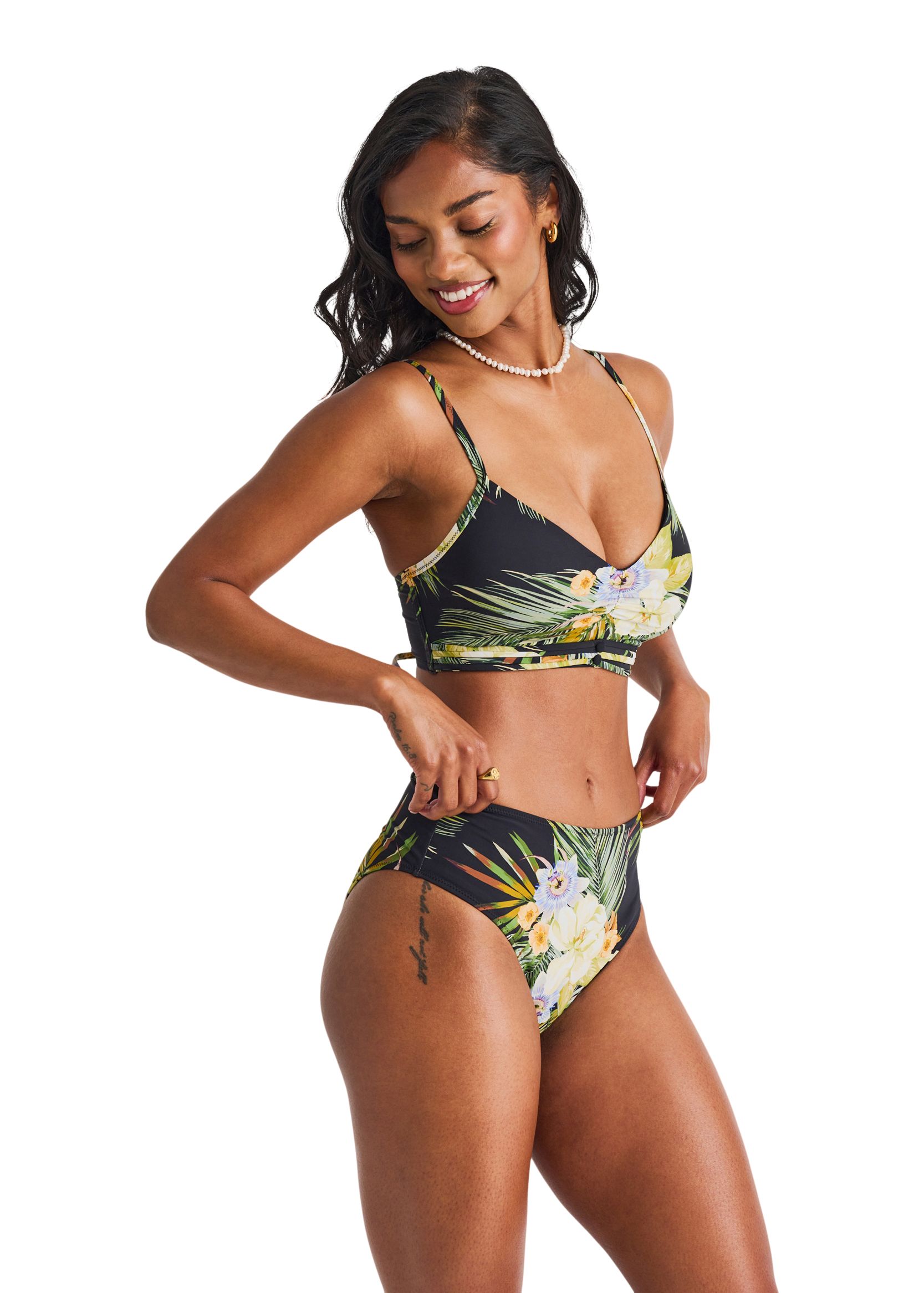 Bas de bikini à taille haute pour femmes, Be Bottom, Everyday Sunday