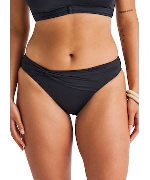 Everyday Sunday Women's Shiny Solid Bikini Bottom