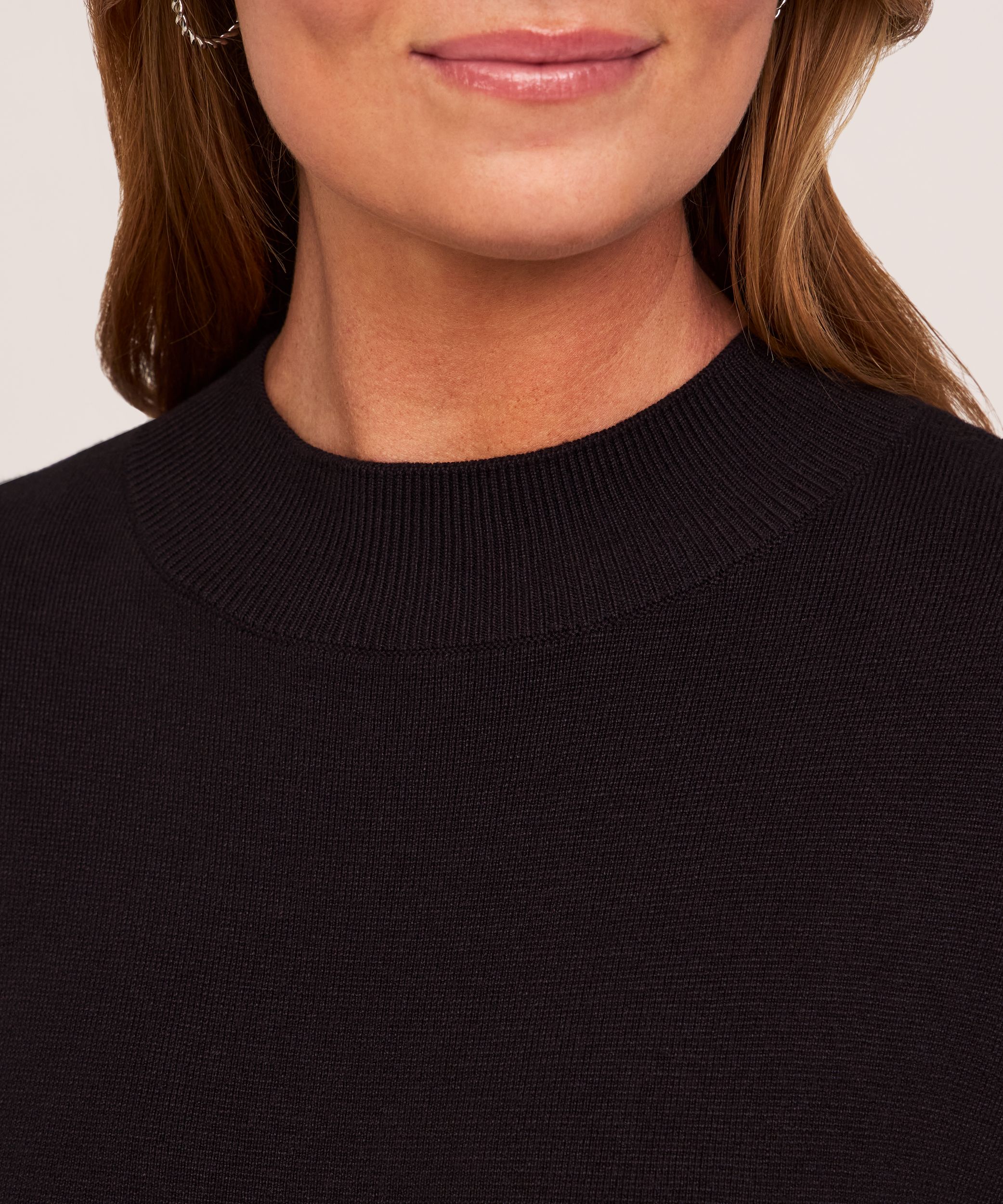 Robe-chandail mi-longue en tricot double avec fentes pour femmes, Denver Hayes