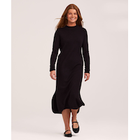 Denver Hayes Women's Double Knit Midi Sweater Dress Front_Flat